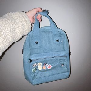 Disney Denim Backpack | Disney Bag | NEW WITHOUT TAG (nwot) | with Disney Pins!